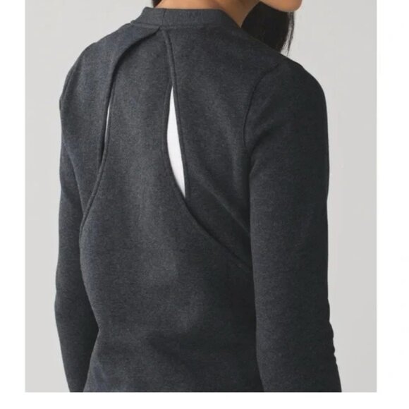 lululemon athletica Sweaters - Lululemon &Go Endeavor Heathered Gray Long Sleeve Women's 6 W3M89S